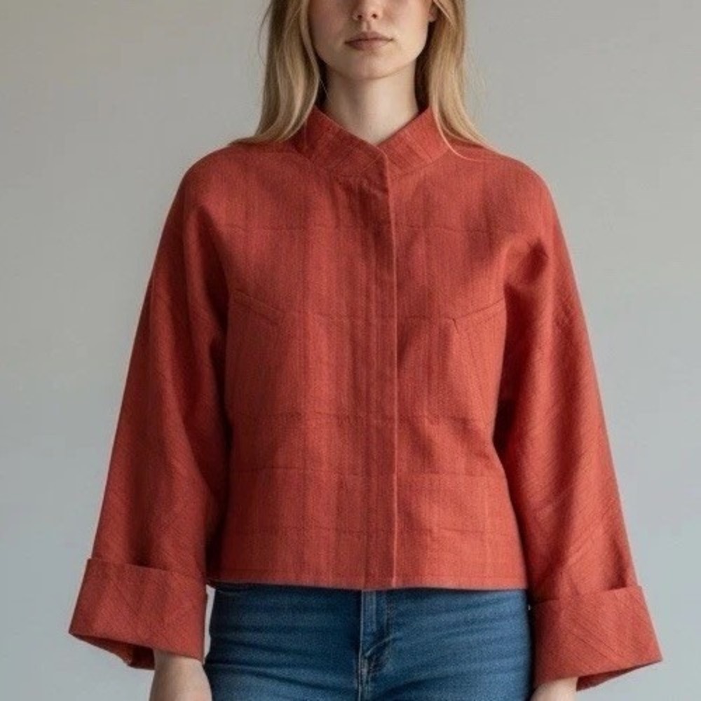 New Anthropologie Tracy Reese Silk Cotton Jacket Size Small
